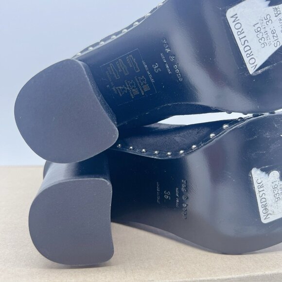 Rag & Bone Romi Studded Waxy Black Suede Chelsea Boots Womens EU 35 US 5 $595 - Picture 11 of 12